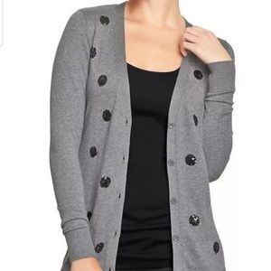 Old Navy Gray Long Sleeve Button-up Cardigan